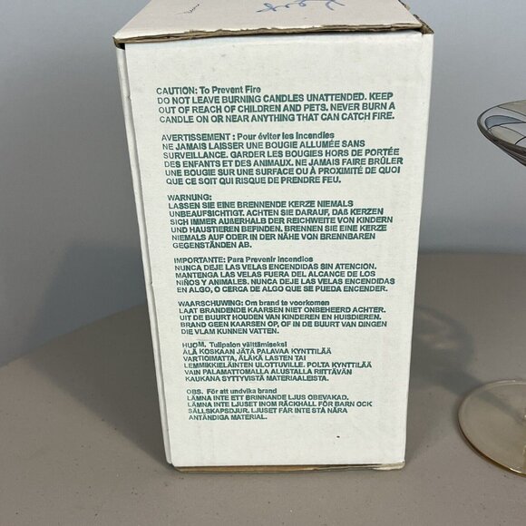 Partylite Mosaic Candle Holder Calypso Stained Glass Tapered 7" - Picture 11 of 16